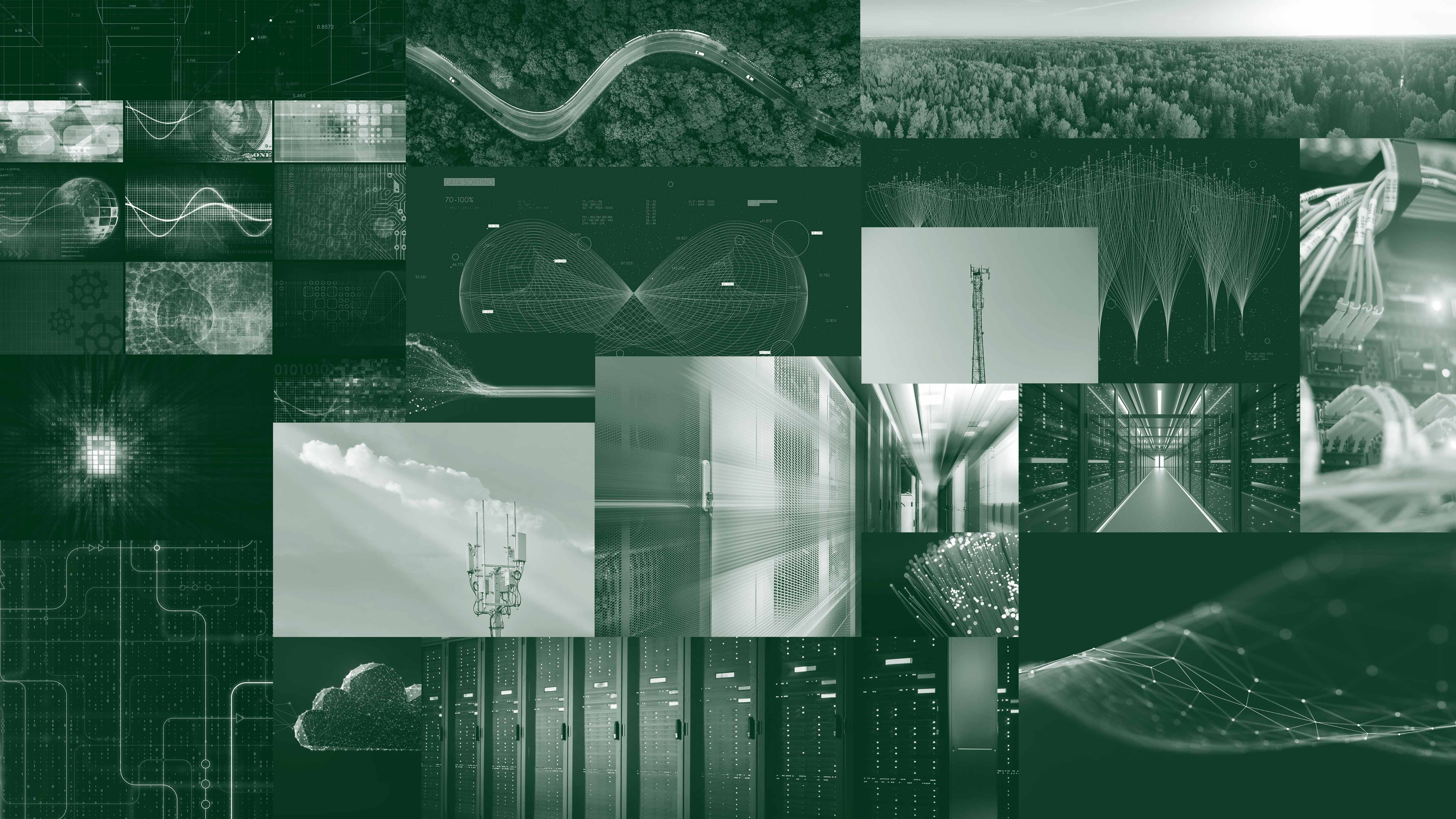 Graphic mood board for &ldquo;Solution&rdquo;.