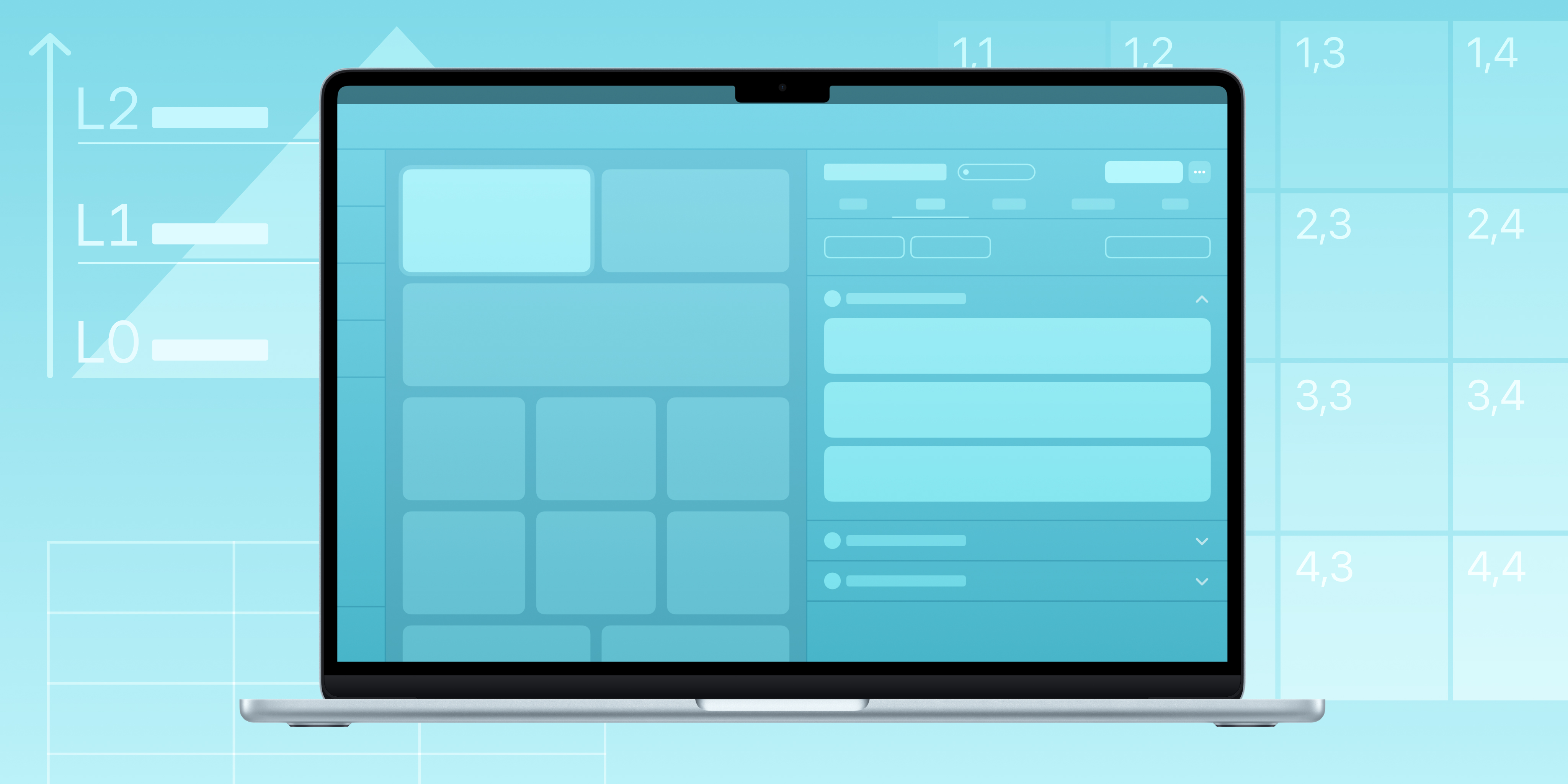 Decision Observatory interface with confidence-tiered AI generation model and editing scope matrix in the background.